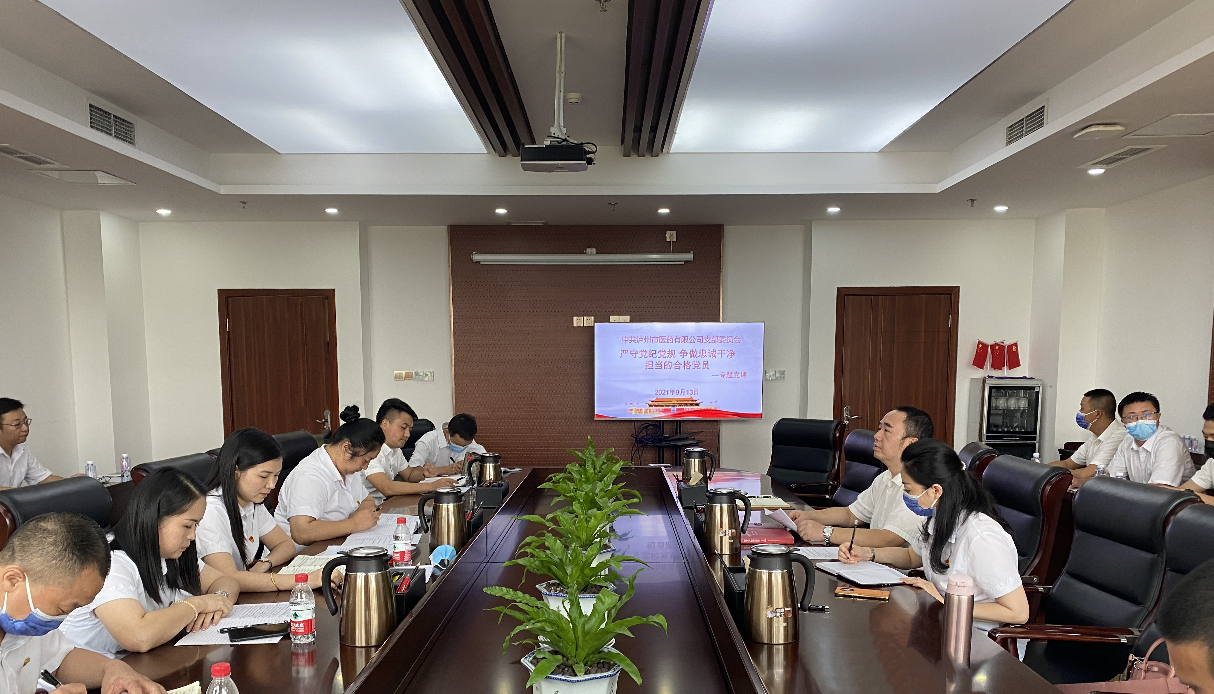 醫(yī)藥公司黨支部書(shū)記楊虹講授專題黨課